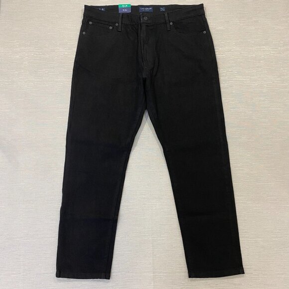 Lucky Brand 410 Jeans Mens 38 x 30 Black Denim Pants Straight Leg - Picture 1 of 14